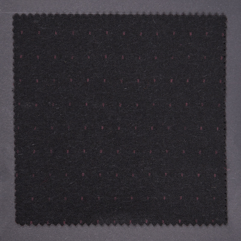 Red Dot Knitted Jacquard Brush Wool Polyester Cotton Winter Fabrics For Clothing AJ049-3