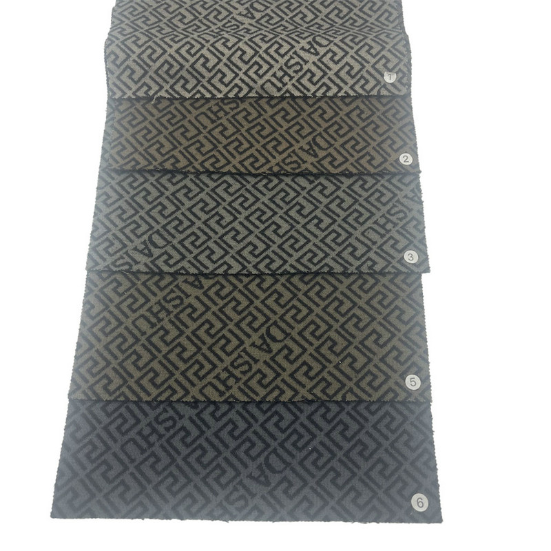 Repeated Pattern LOGO Polyester Nylon Jacquard Fabrics For Clothing T24067A