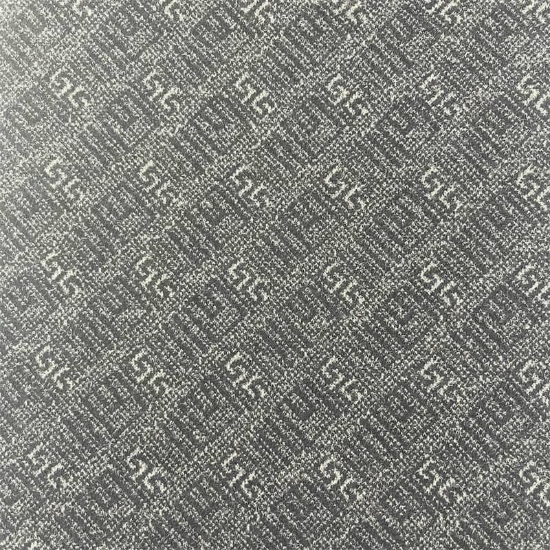 LOGO Customized Fabrics Brush Totem Jacquard Polyester Nylon Knit Fabrics For Jackets T24378-1